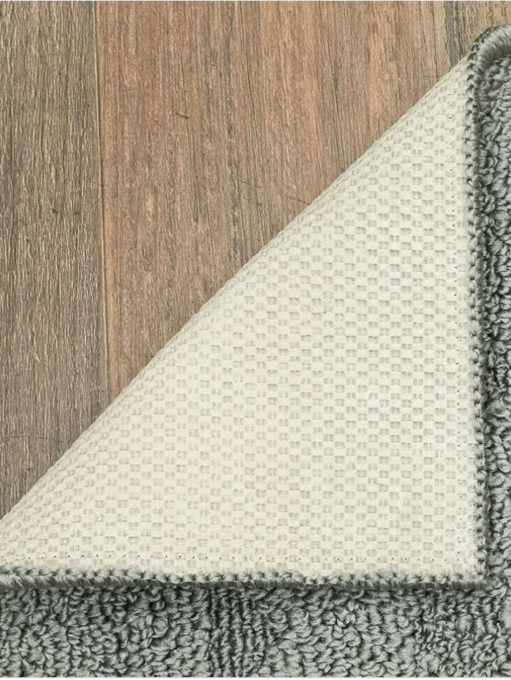 Mainstays Dylan Solid Diamond Olefin Pewter Gray Indoor Runner Rug, 1'9